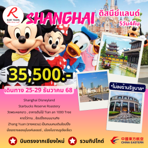เซี่ยงไฮ้ ดิสนีย์แลนด์ 5วัน4คืน