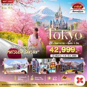 TOKYO SAKURA ฟูจิ โอดาวาระ 6วัน4คืน